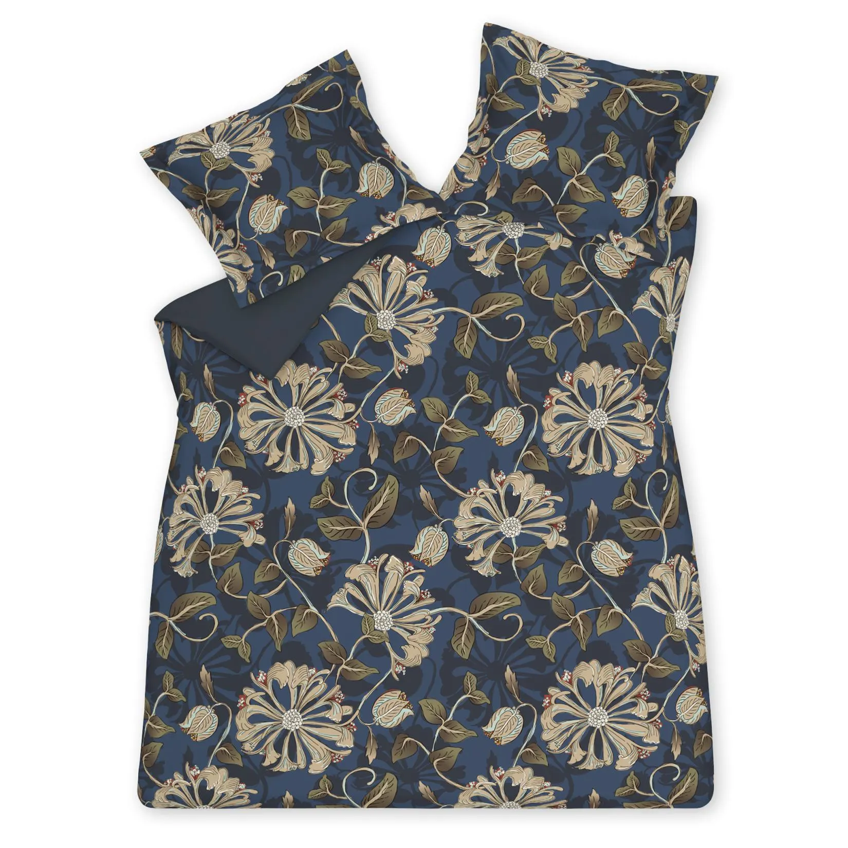 SKY NIGHT dekbedovertrek | blue ink