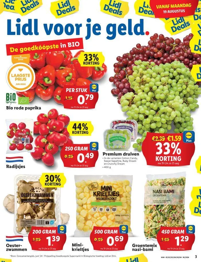Actuele deals en aanbiedingen van 15 augustus tot 28 augustus 2024 - Folder pagina 3