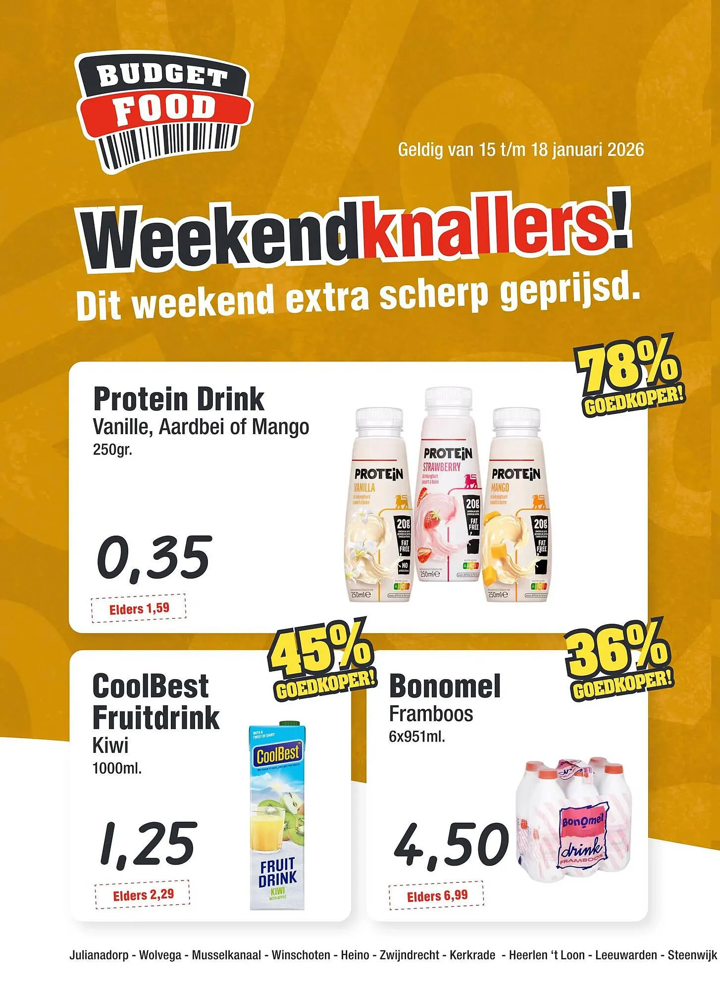 Budget Food folder van 15 januari tot 18 januari 2026 - Folder pagina 1