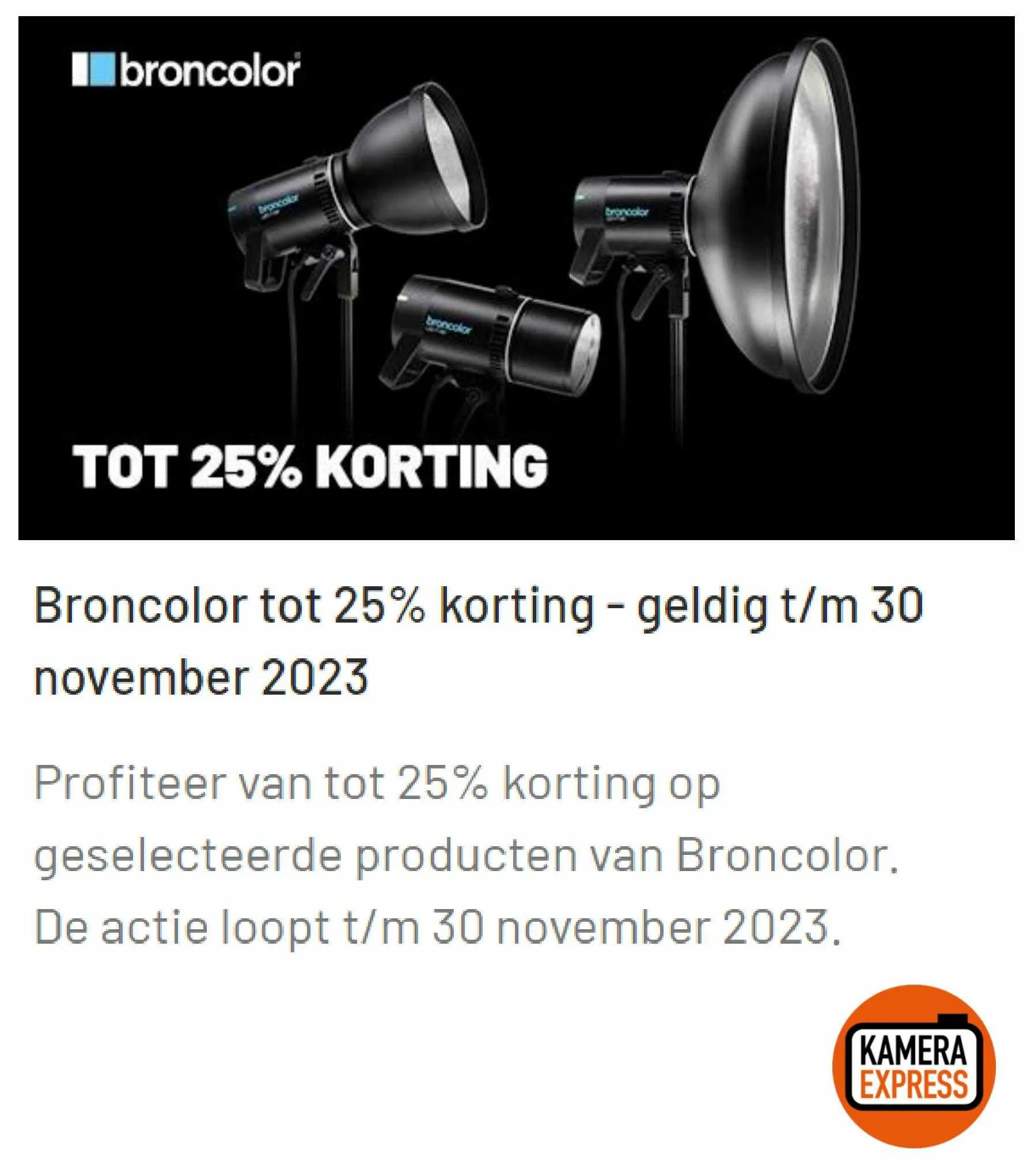 Kamera Express Folder van 13 november tot 30 november 2023 - Folder pagina 1