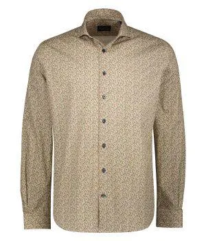 Casual Katoenen Stretch Overhemd Groen