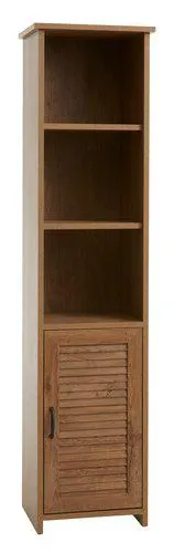 Bookcase MANDERUP 1 door 3+1 shelves wild oak colour