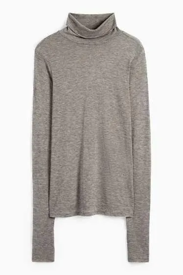 Basic polo neck top