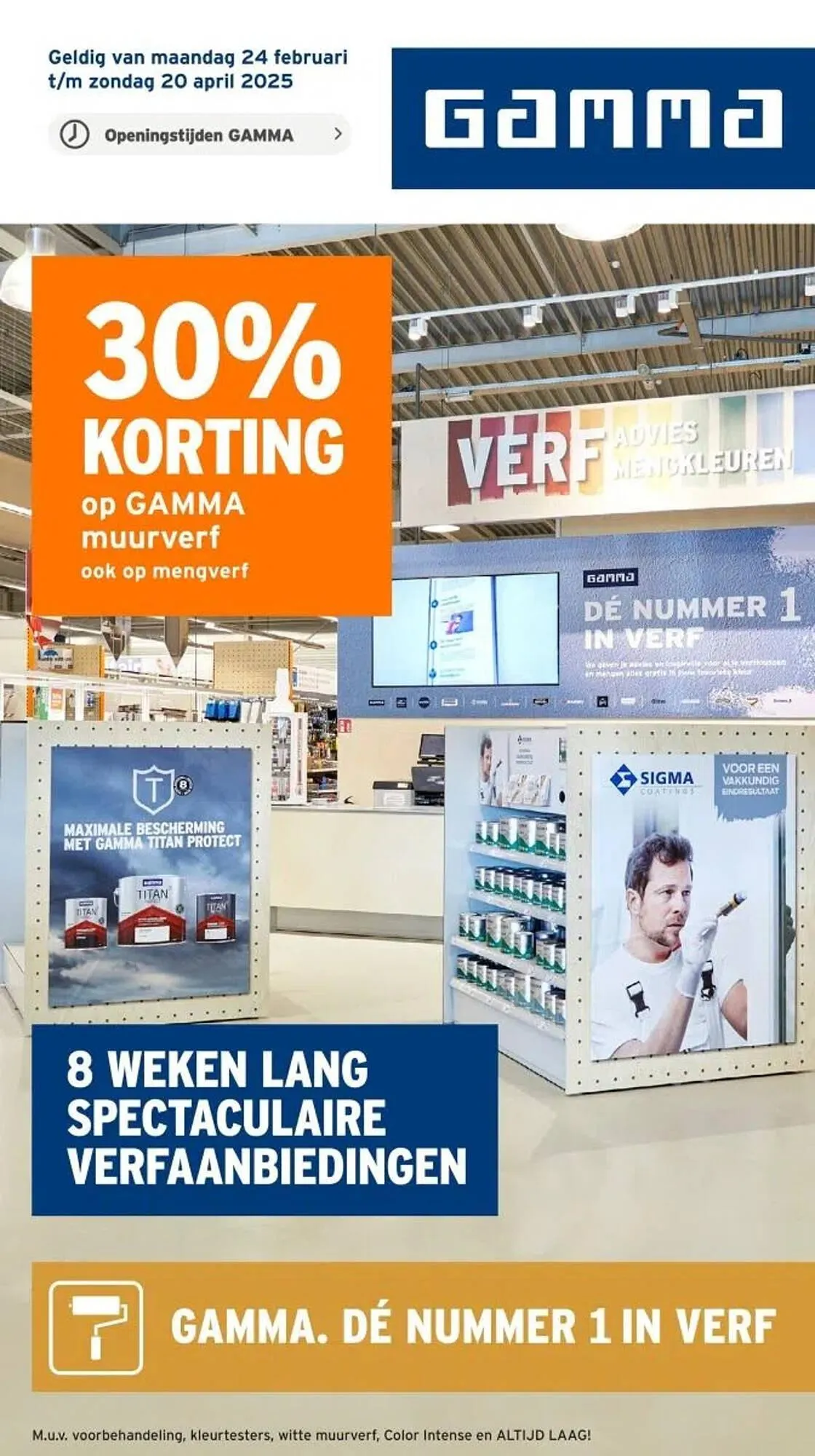 GAMMA folder van 24 februari tot 20 april 2025 - Folder pagina 1
