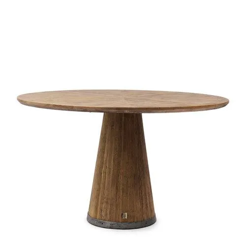 Rivièra Maison - Siroko Beach Dining Table Dia 130 - Gerecycled Eikenhout -