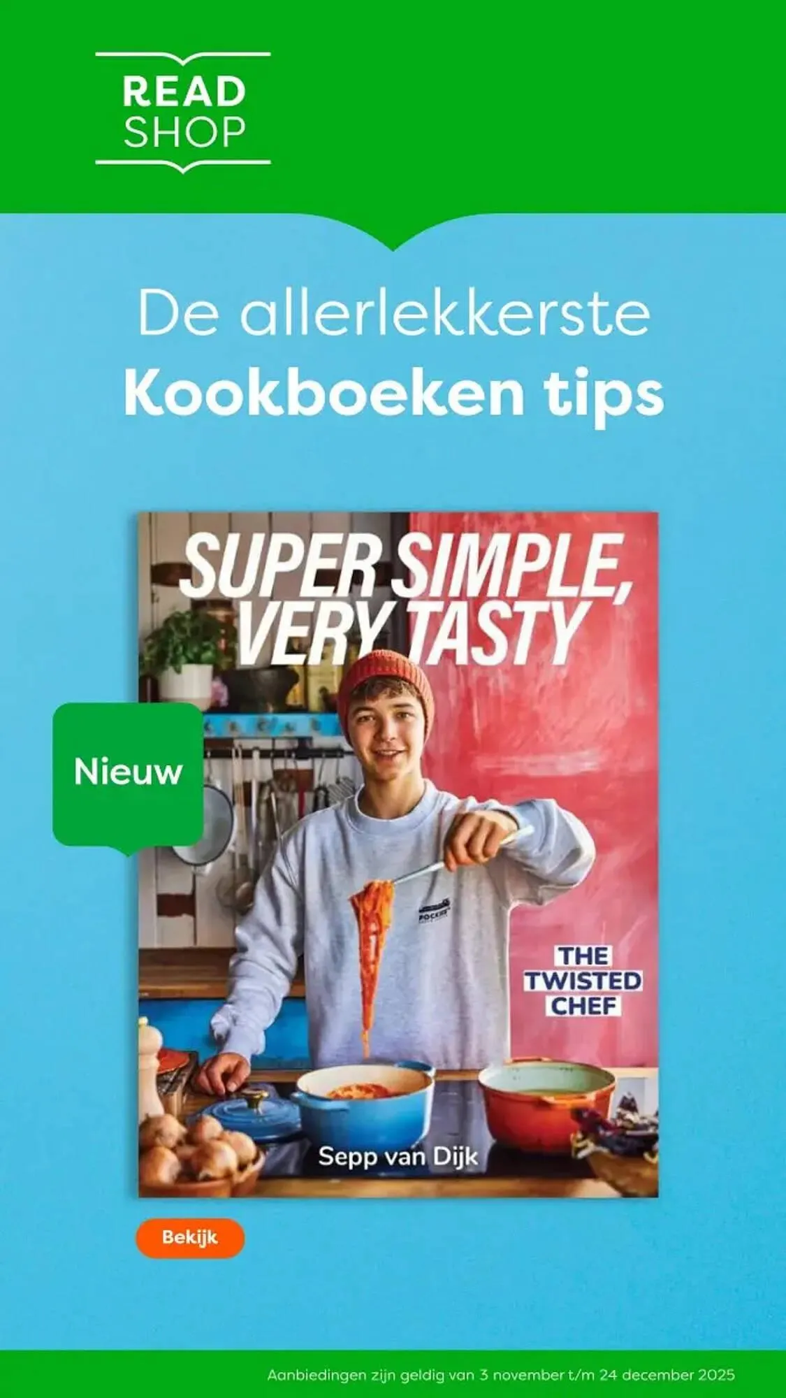 The Read Shop folder van 3 november tot 24 december 2025 - Folder pagina 1