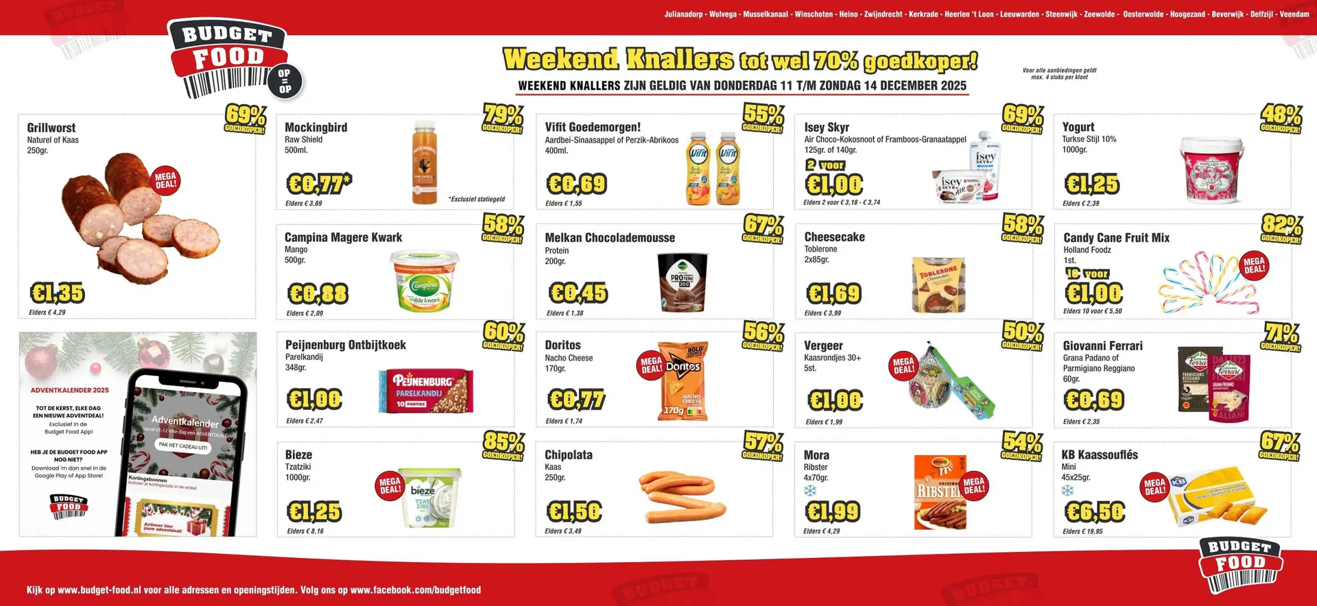 Budget Food folder van 11 december tot 14 december 2025 - Folder pagina 1