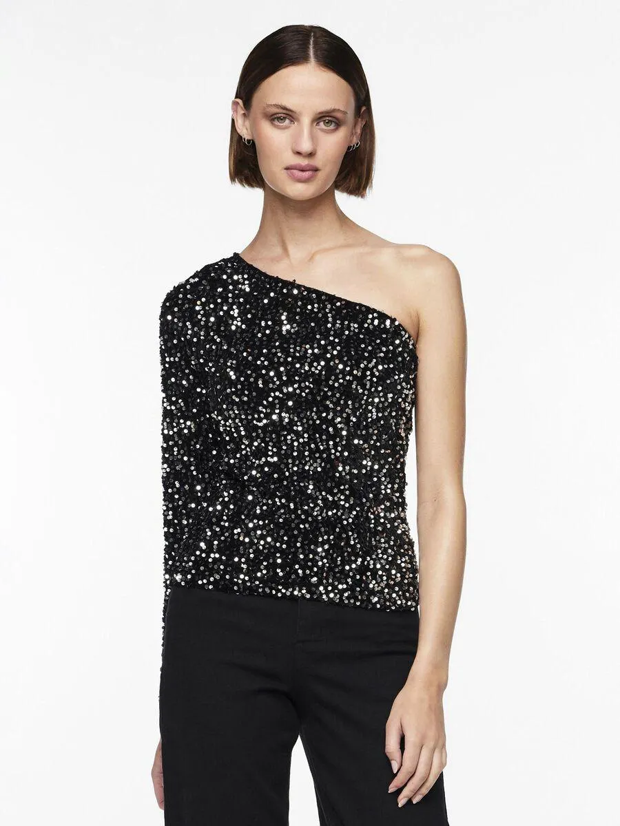 PCNYLLA OS COLD-SHOULDER TOP