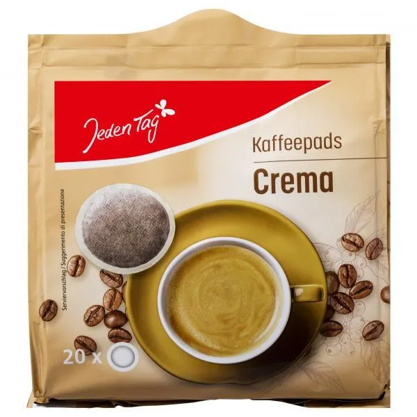 Jeden Tag Kaffee-Pads crema 20 Pads