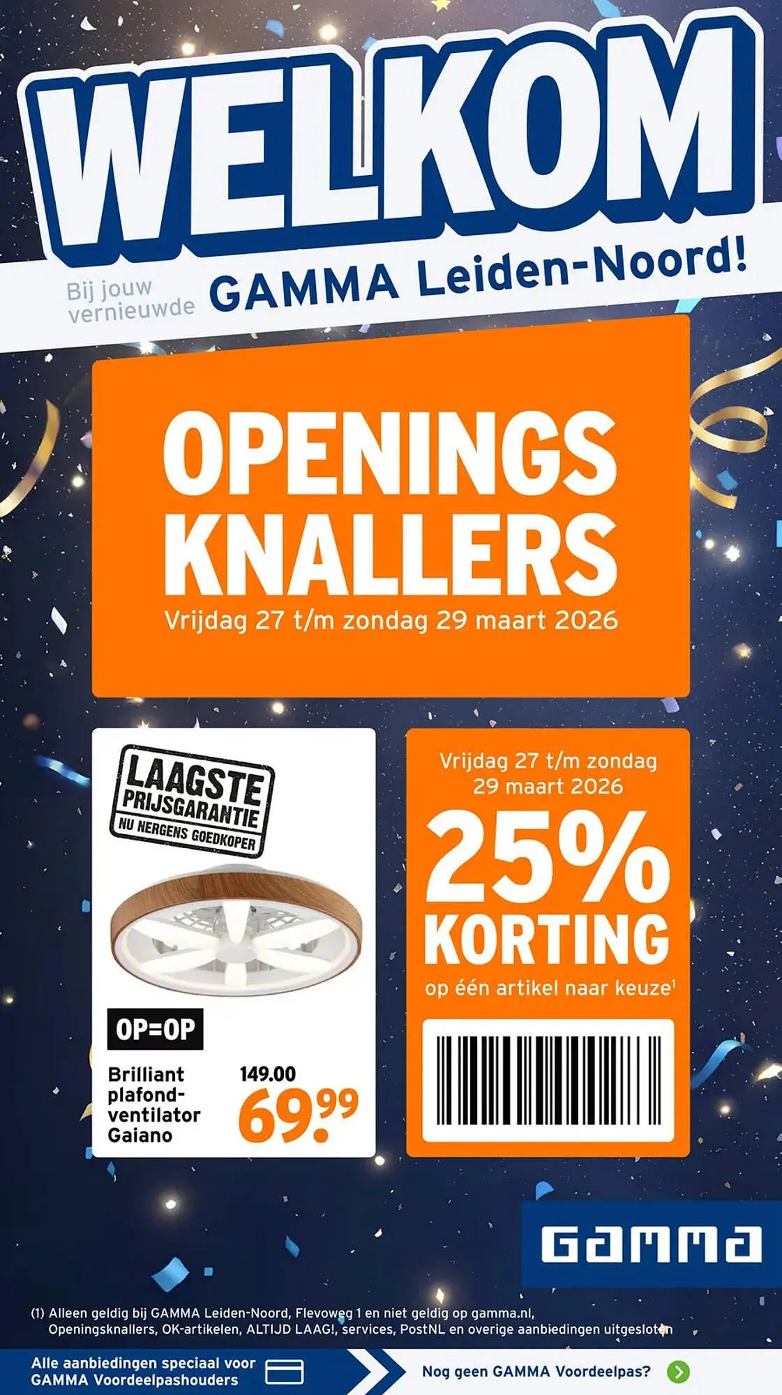 GAMMA folder van 27 maart tot 29 maart 2026 - Folder pagina 1