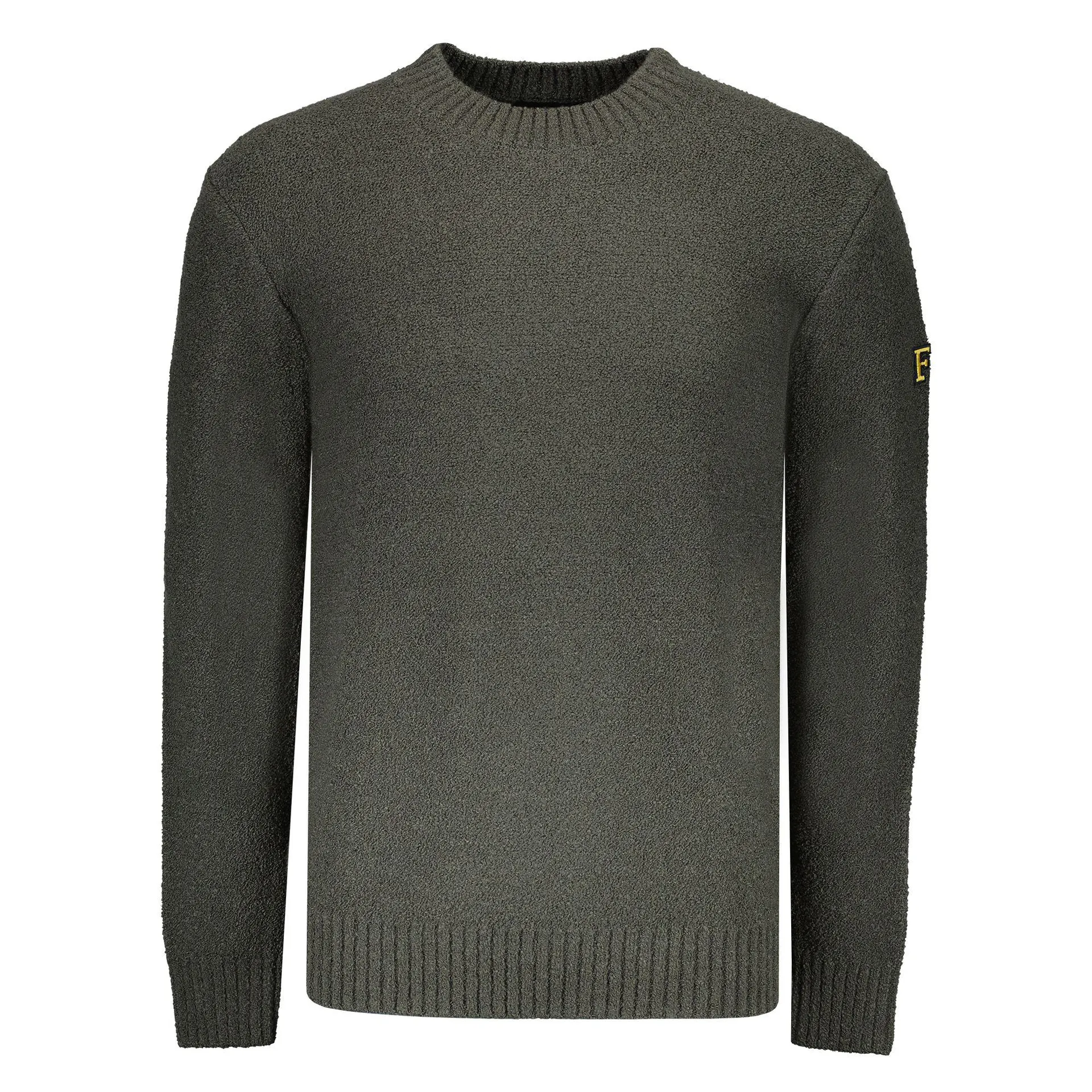 Slim Fit Trui met Ronde Hals