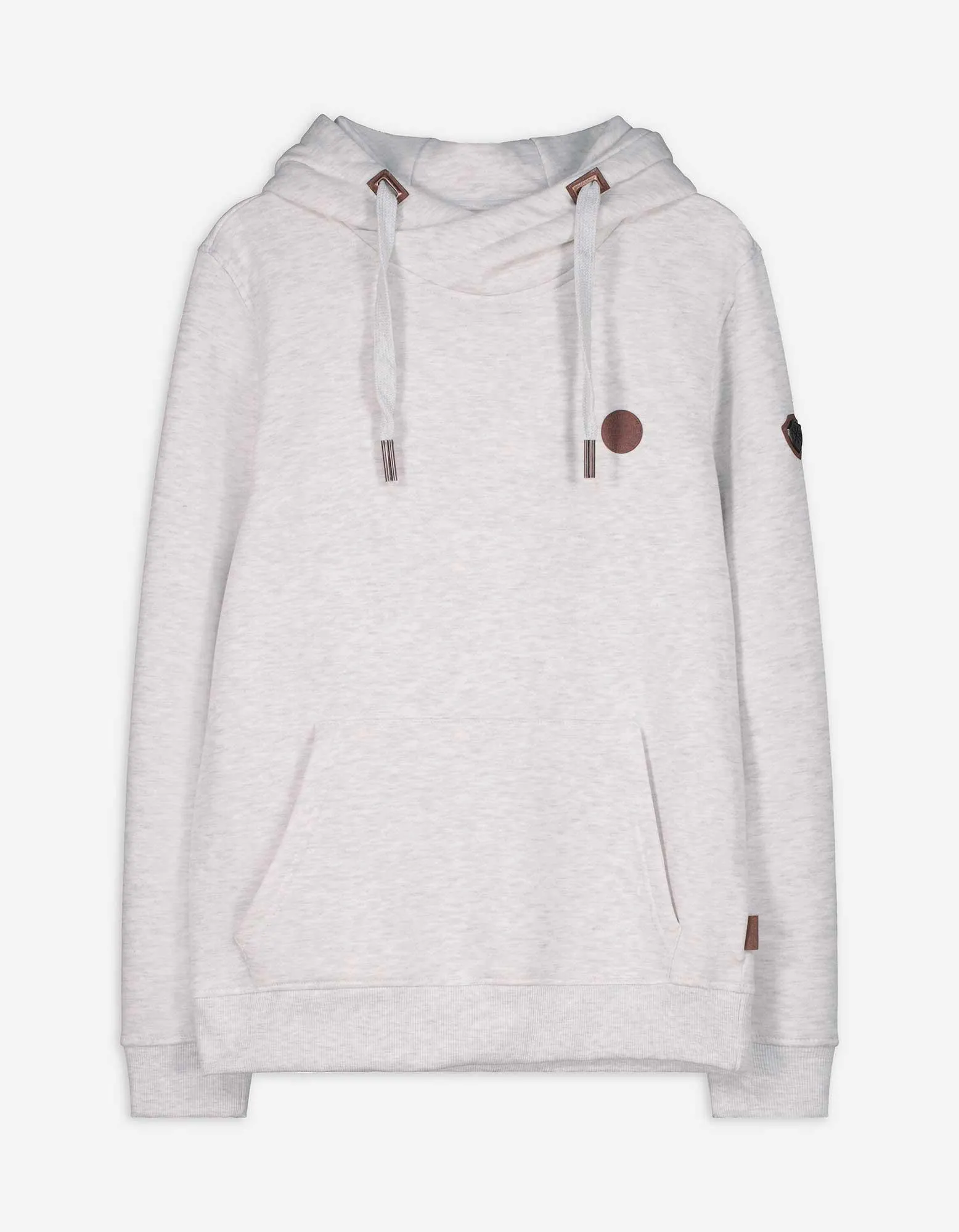 Mikina s kapucí - Klokaní kapsa - svetle šedá