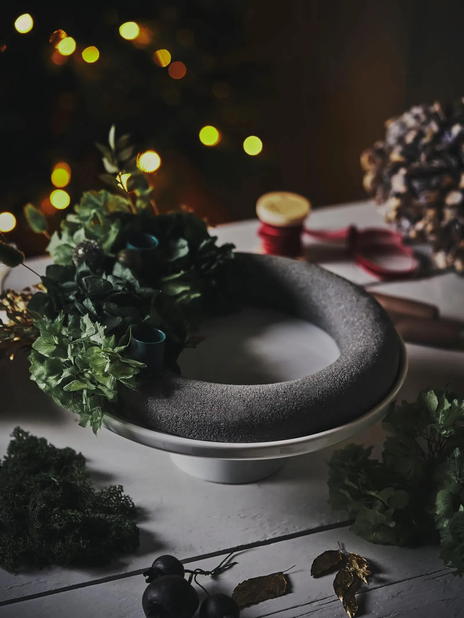 DIY-krans groen Ø30