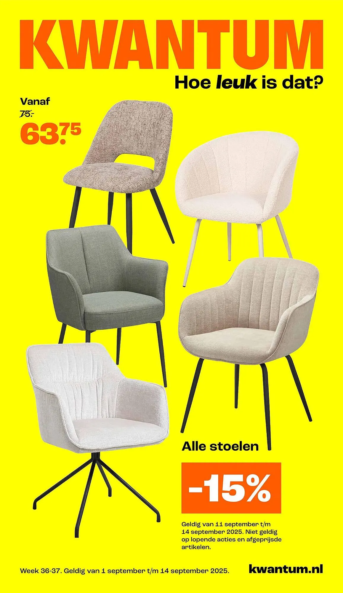 Kwantum folder van 11 september tot 14 september 2025 - Folder pagina 1