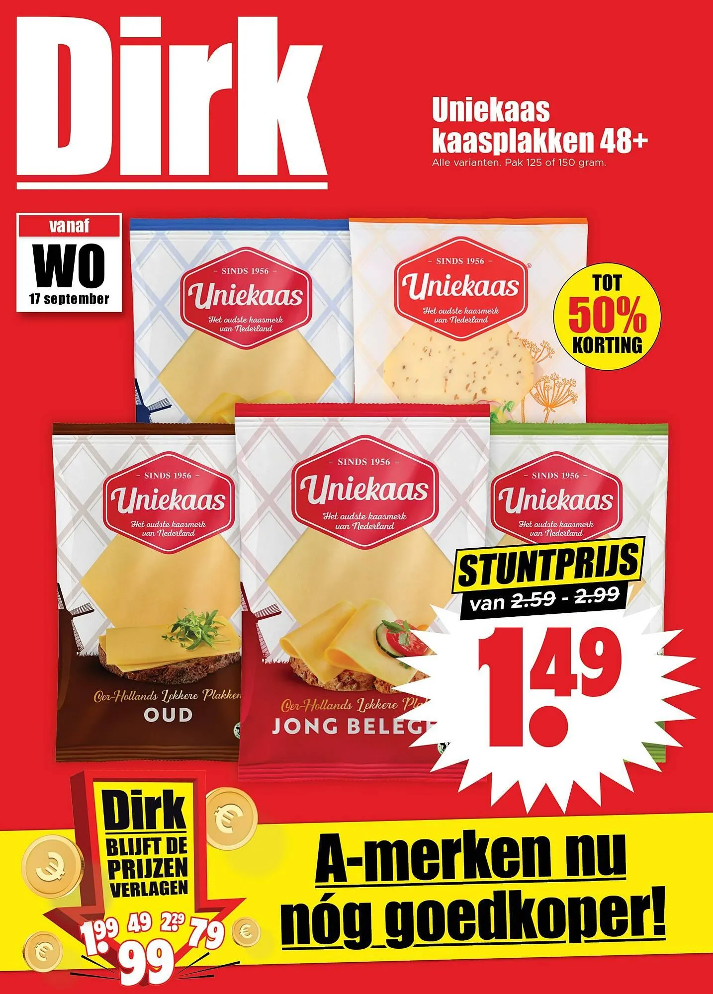 Dirk folder van 17 september tot 23 september 2025 - Folder pagina 1