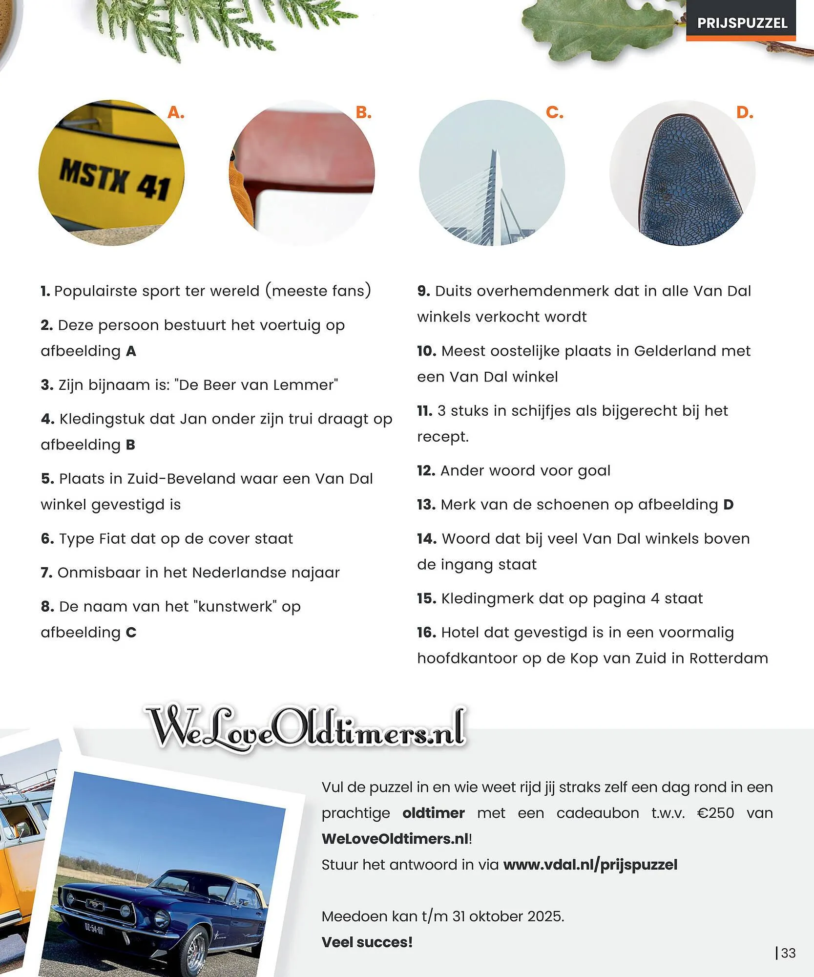 Van Dal Mannenmode folder van 19 september tot 31 oktober 2025 - Folder pagina 33