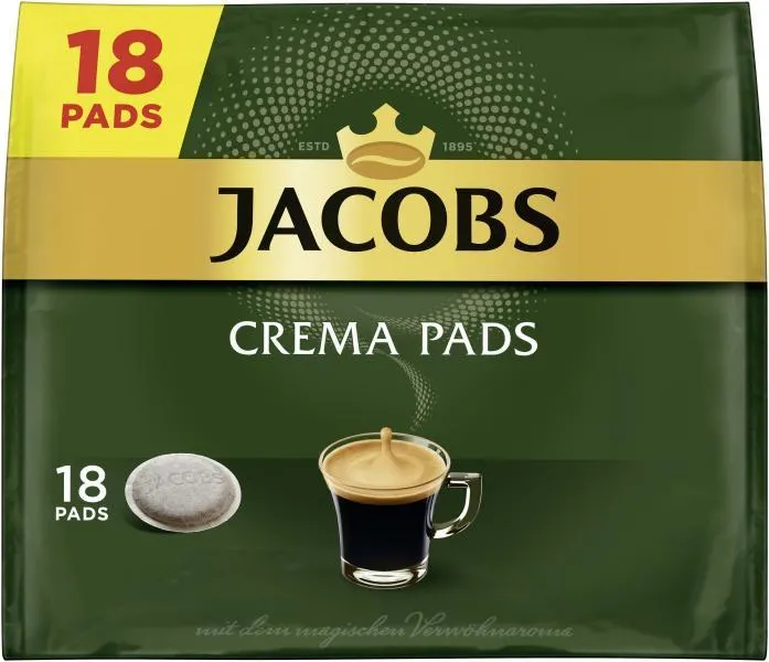 Jacobs Kaffeepads Crema Classic, 18 Senseo kompatible Pads 118 g