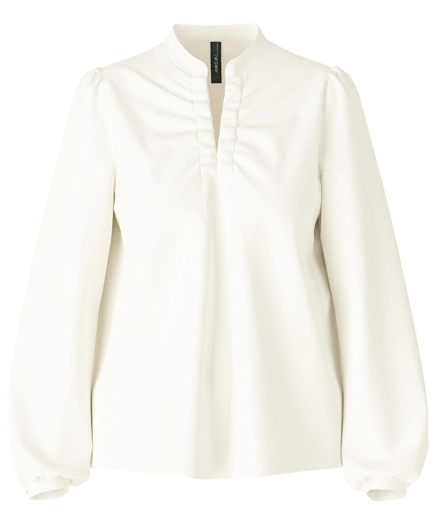 Marc Cain blouse kniphals plooitjes