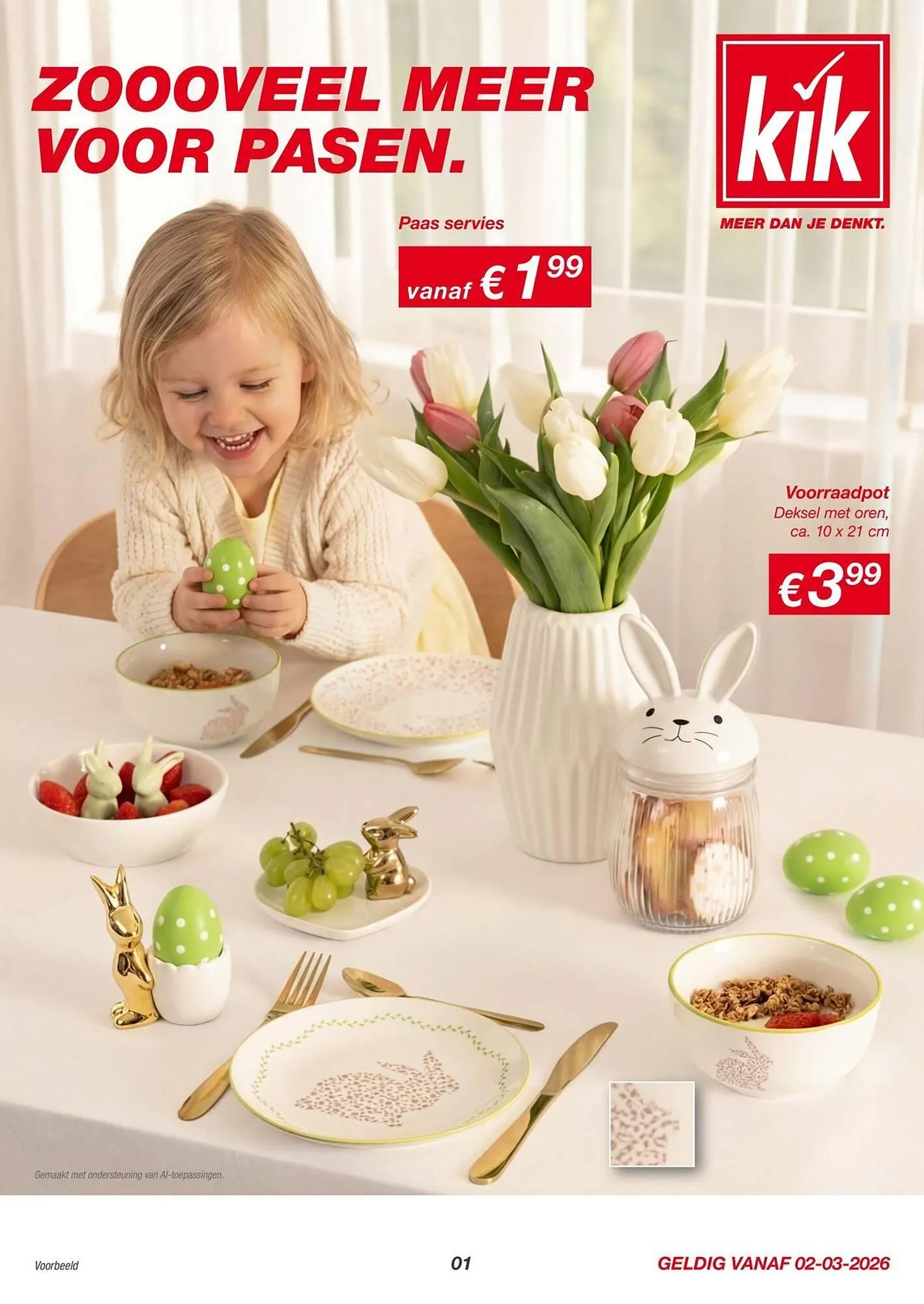 Kik folder van 2 maart tot 8 maart 2026 - Folder pagina 1