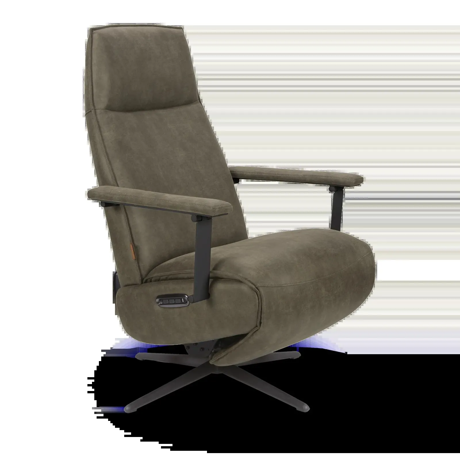 Relaxfauteuil (elektrisch) Villon - Microleder Oxx Forest