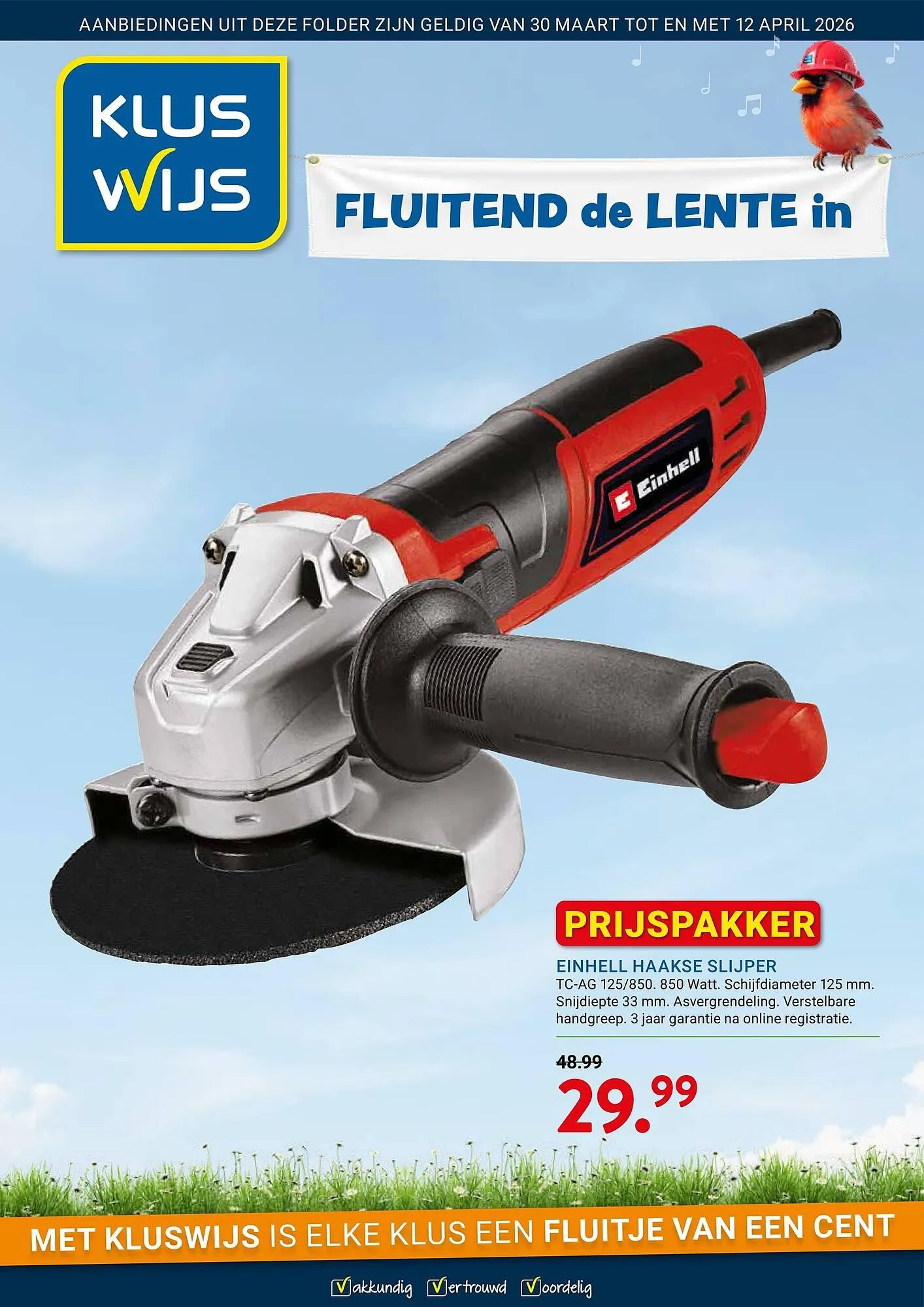 Kluswijs folder van 30 maart tot 12 april 2026 - Folder pagina 1