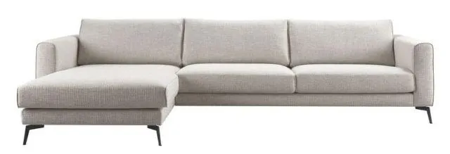 Hoekbank Linoza bonell/HR-schuim zitting light grey