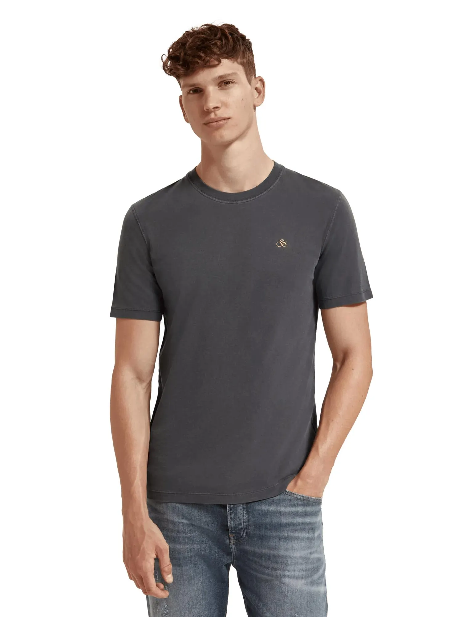 Regular fit garment-dyed T-shirt