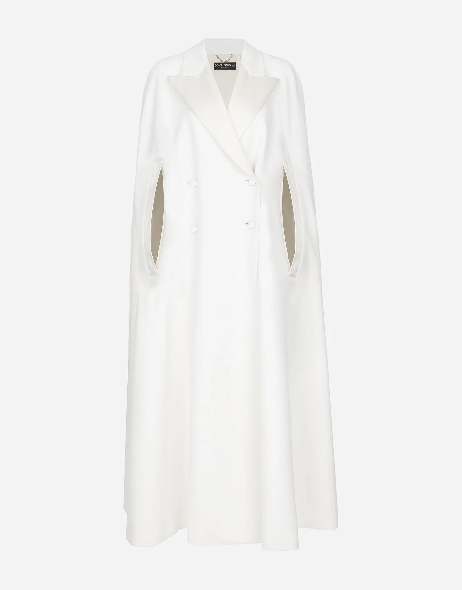 Manteau croisé en laine