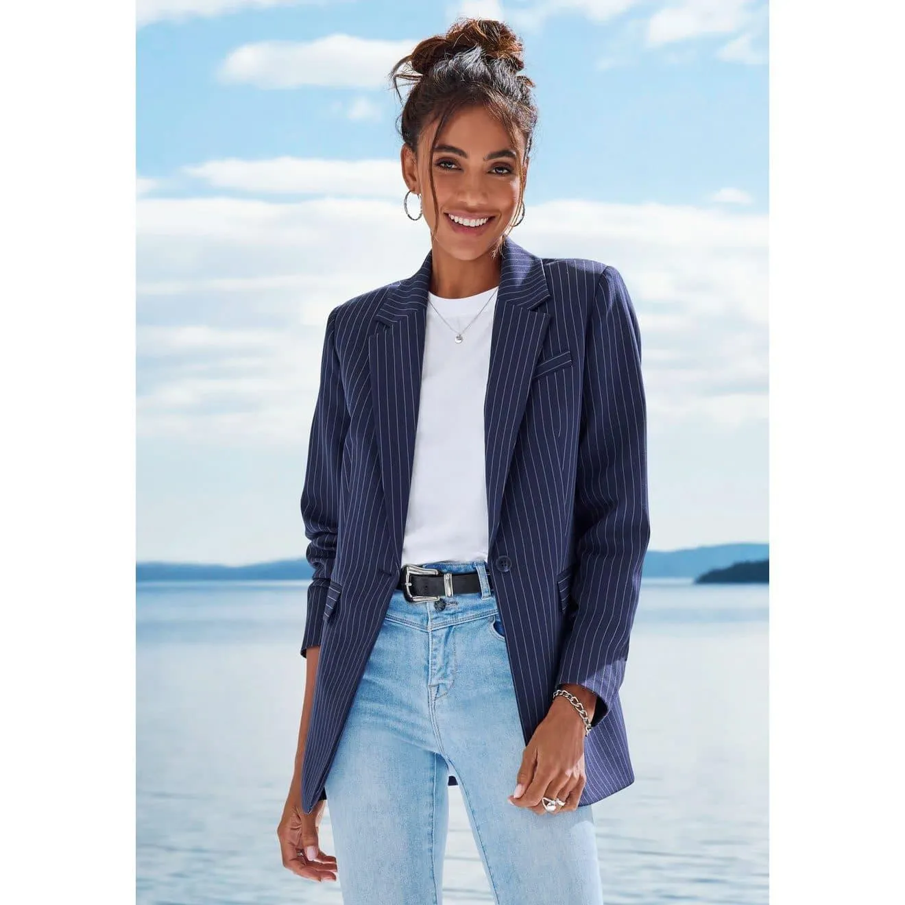 Lascana Jasje met krijtstrepen