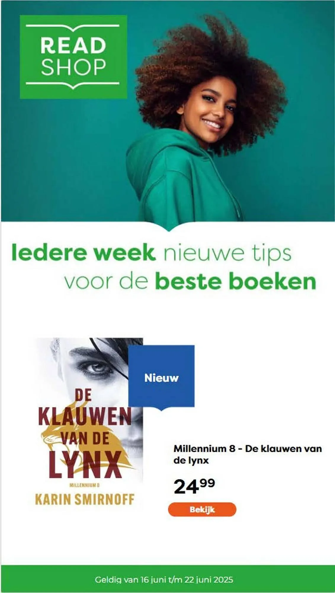 The Read Shop folder van 16 juni tot 22 juni 2025 - Folder pagina 1