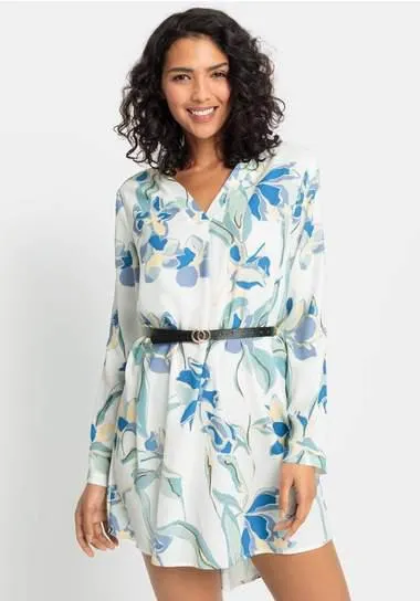 Lascana Lange blouse (Met riem in leer-look)