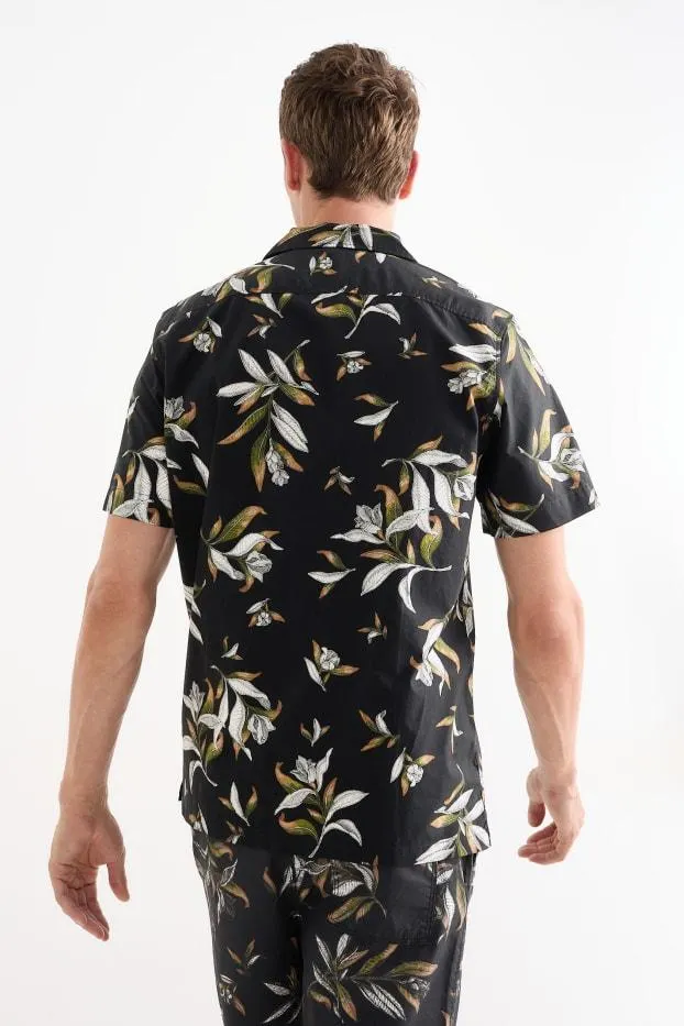 Košile - regular fit - klopový límec - se vzorem