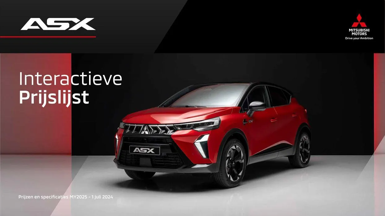 Mitsubishi Asx van 3 juli tot 3 juli 2025 - Folder pagina 1