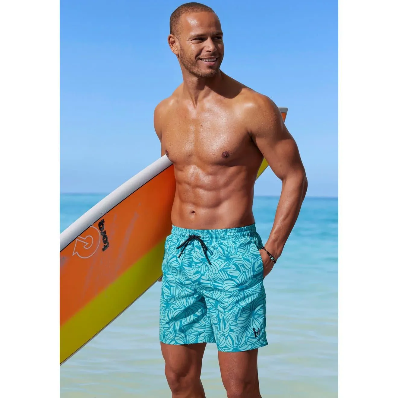 Bruno Banani Zwemshort RILEY met logoprint