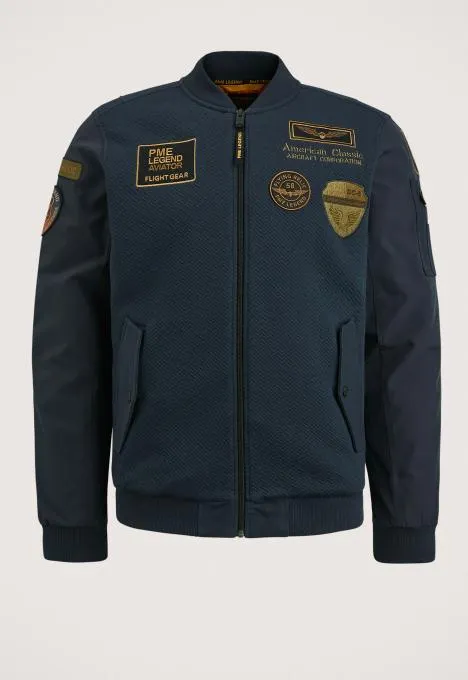 Zip Jacquard Interlock Sweatvest