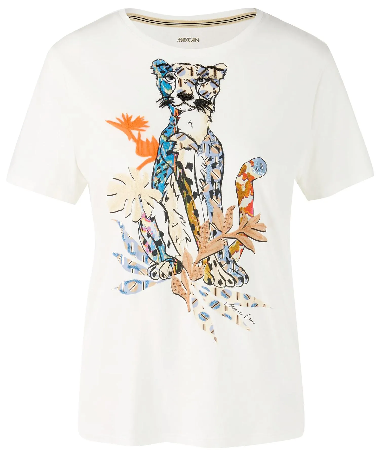 Marc Cain T-shirt luipaard applicatie