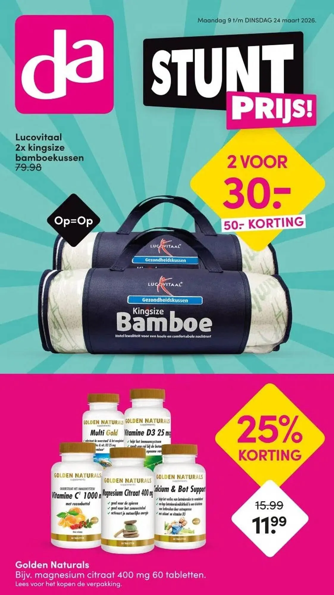 DA folder van 9 maart tot 15 maart 2026 - Folder pagina 1