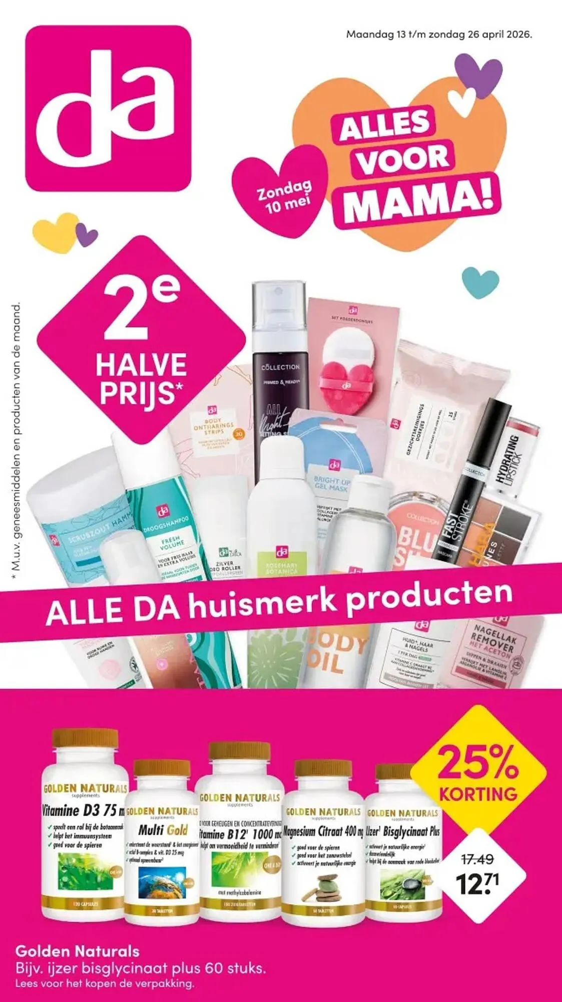 DA folder van 13 april tot 26 april 2026 - Folder pagina 1