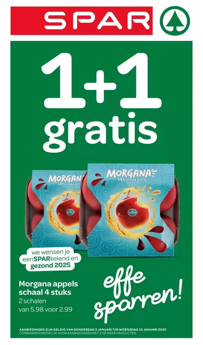 Spar folder van 2 januari tot 15 januari 2025 - Folder pagina 1