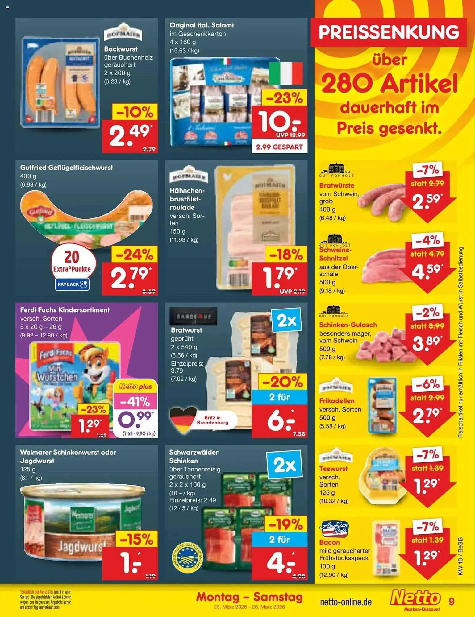 Netto Marken-Discount DE folder van 23 maart tot 28 maart 2026 - Folder pagina 9