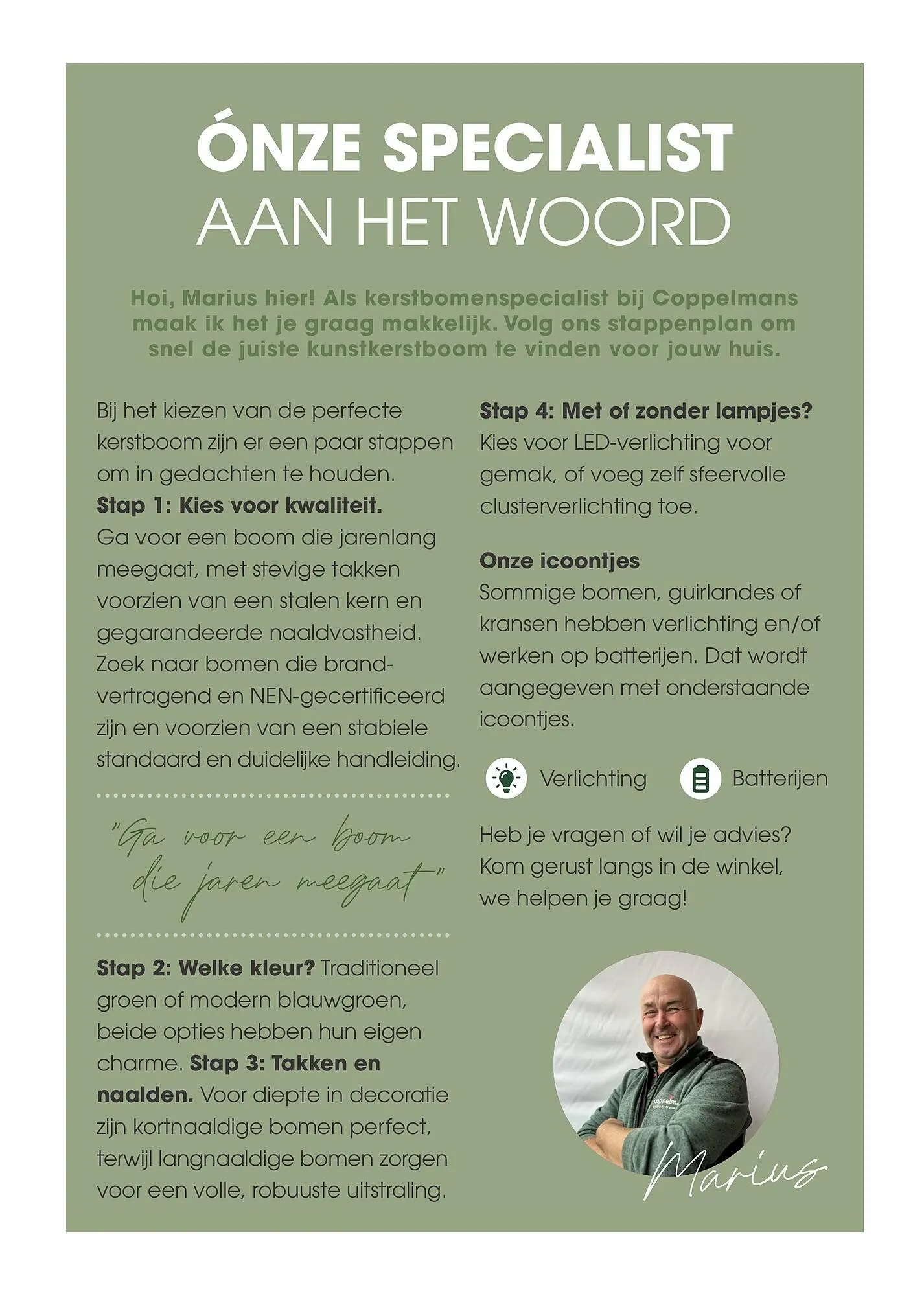 Coppelmans kerstbomencatalogus van 12 november tot 24 december 2025 - Folder pagina 2