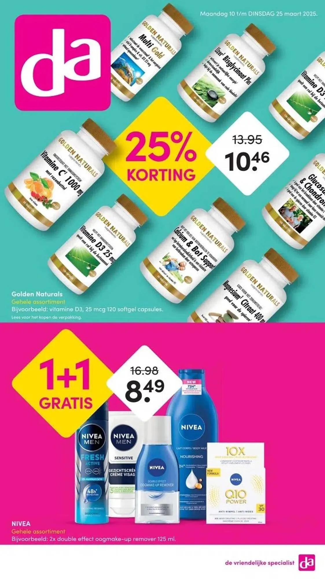 DA folder van 10 maart tot 25 maart 2025 - Folder pagina 1