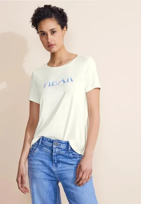 T-shirt met pailletten-print