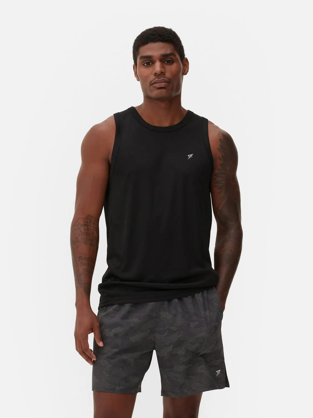 Sporthemd met ronde hals