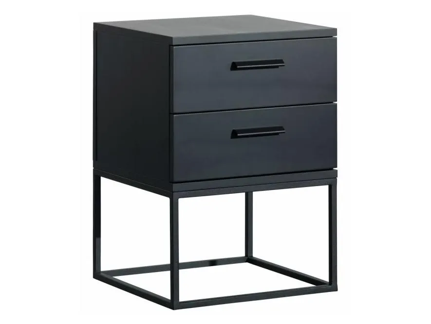 Caresse nachtkastje Frame 2 lades Black