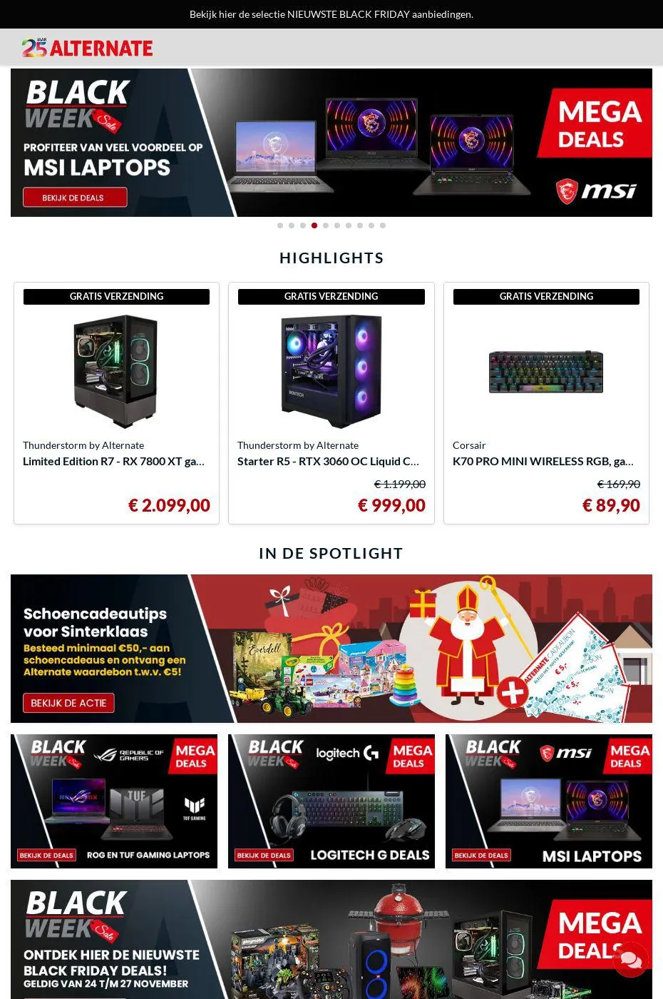 Alternate van 27 november tot 6 december 2023 - Folder pagina 1