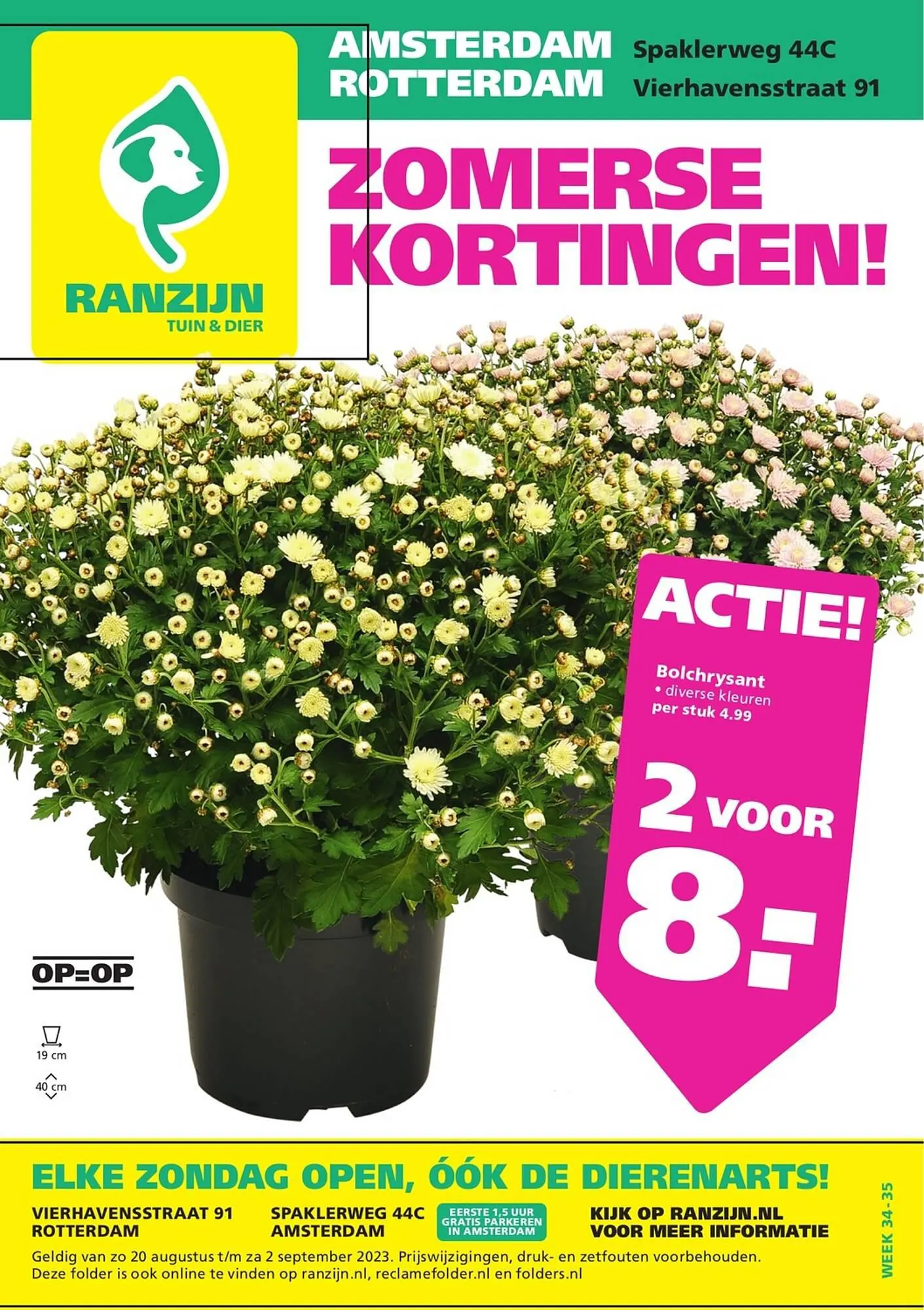 Ranzijn folder van 19 augustus tot 2 september 2023 - Folder pagina 1