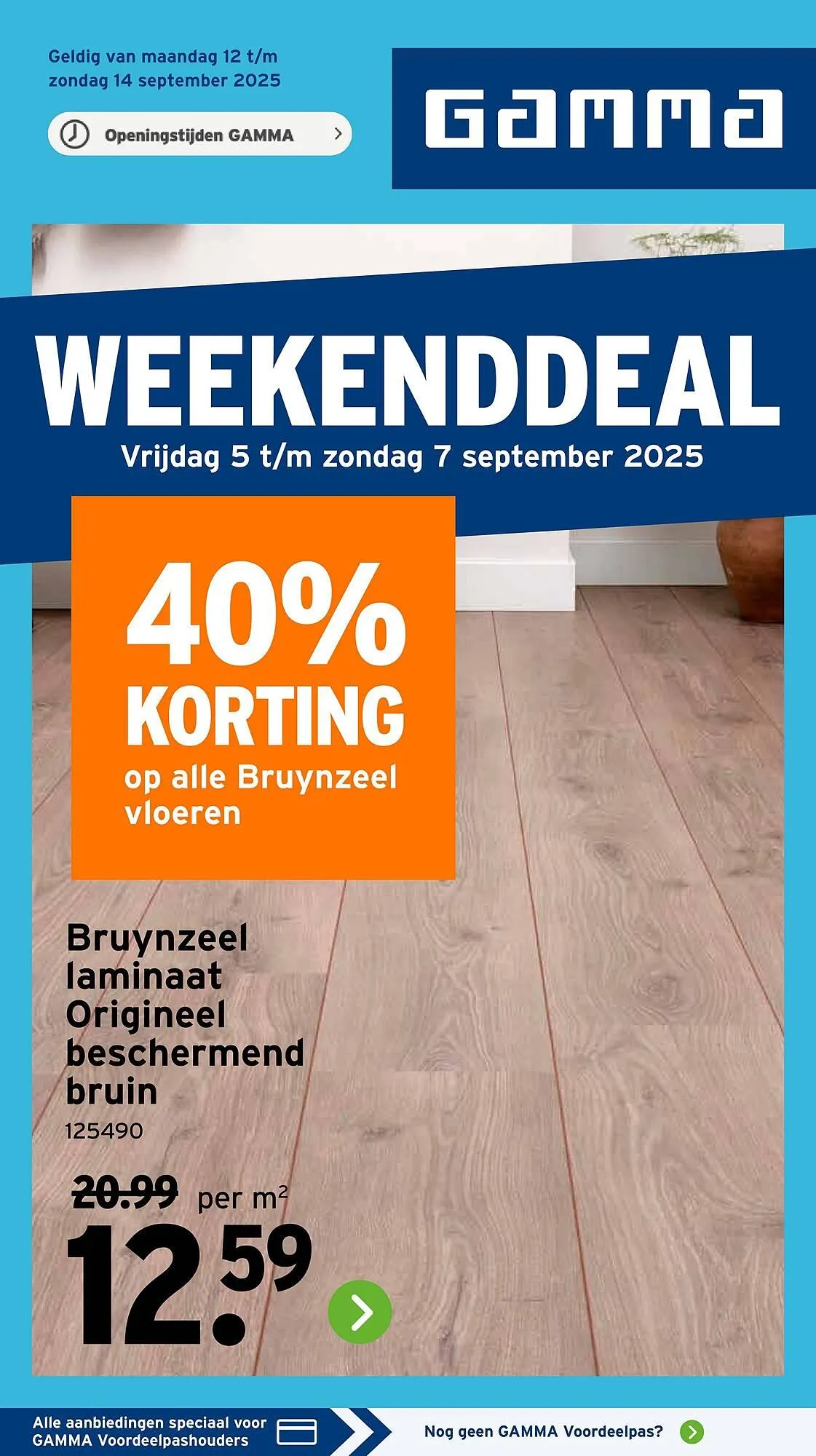 GAMMA folder van 5 september tot 7 september 2025 - Folder pagina 1