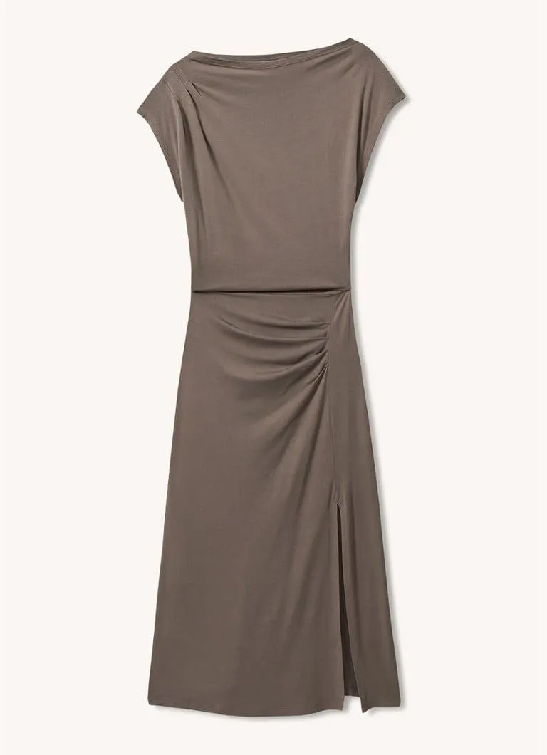 Leonore midi jurk met split