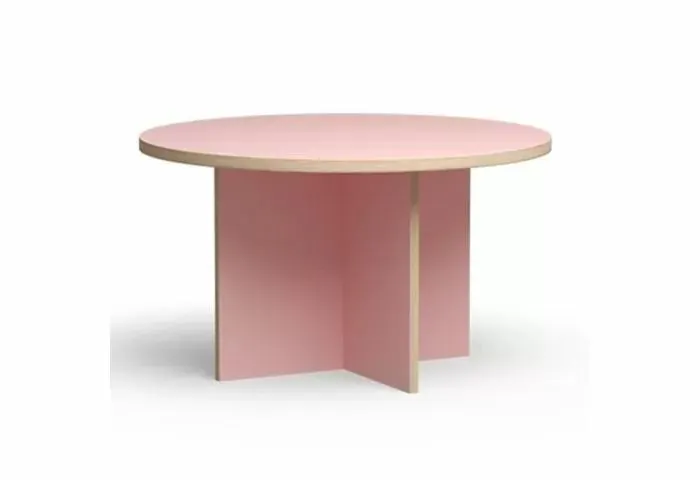 eetkamertafel roze rond